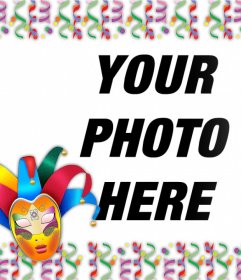 Photo effect to celebrate Carnival uploading your photo 