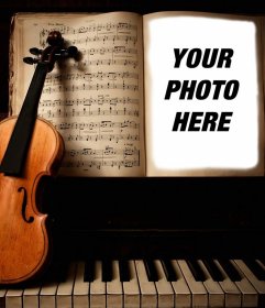Upload your photo to this effect of a violin and piano