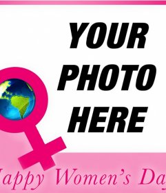 Card to upload a photo and celebrate Women´s Day