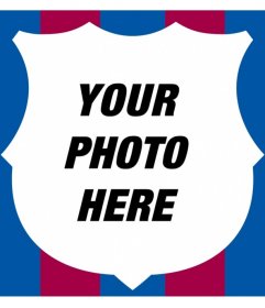 Customize your photo with the shield of Barca edge with its shape and colors. 