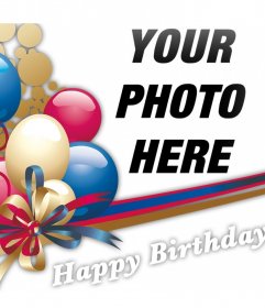 Add birthday balloons to your photos with this effect
