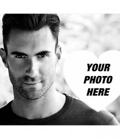 The sexy Adam Levine with your photo in this free effect