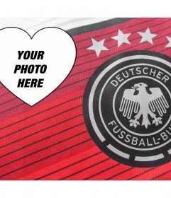 Effect with shield and shirt of Germany football team to edit