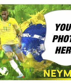Photomontage with Neymar Jr