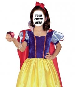 Photomontage of Snow White to put your face online