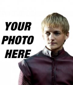 Photomontage to appear with Joffrey Lannister, the evil king of Game of Thrones