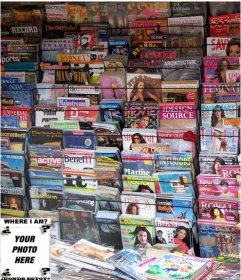 Game to make with a photo, find the face in all the magazines