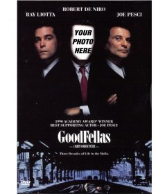 Appear on the cover of the film GoodFellas with this online mounting