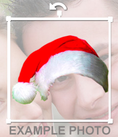 Photomontage to put a Christmas hat in your photo