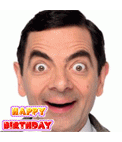 Animated birthday card personalized with a photograph. The animation is that the text added to the picture, "Happy Birthday" changes color and makes different effects