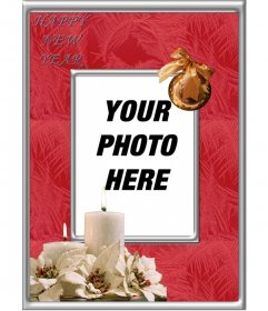 Online photo frame for photos to celebrate a Happy New Year