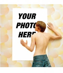 Effect for photos of a guy worshiping your photo to be the envy of your friends