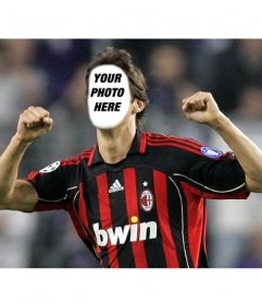 Photomontage of Kaka with the Milan shirt to put your face