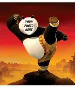 Be Kung Fu Panda with this photomontage that you can edit for free