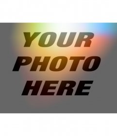 Filter photos and colors orange light flashes red and blue