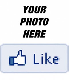 Put a Facebook Like your photo with this sticker online