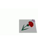 Custom animation animated love letter with a rose. With your photo