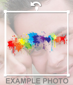 Dirt up your photos with this bumper in rainbow colors