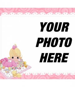 Decorative frame for pictures of your baby and you can print it