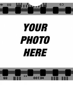 Free frame for pictures of a filmstrip