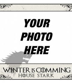 Photo frames of Game of Thrones families