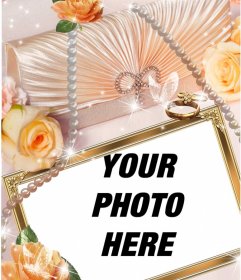 Celebrate your commitment to this wedding frame