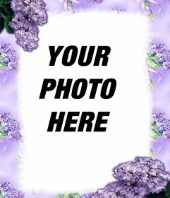 Violet flowers to decorate your photos with this online effect