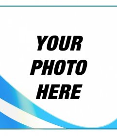 Frame of photos with the colors of the flag of Argentina to put in your photo