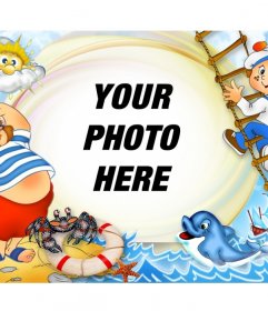 Infantile photo frame for summer photos online