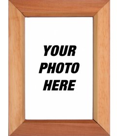 Style wooden photo frame to put a picture