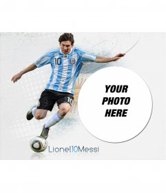 Photomontage with Messi
