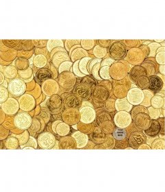 Game photos to find your image on a pile of coins