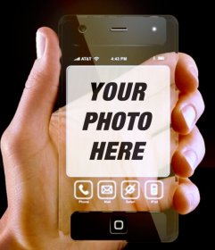Transparent Mobile with your photo