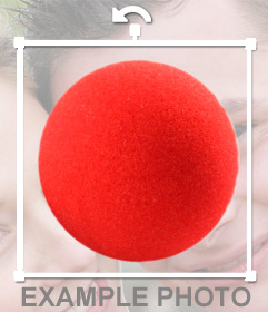 Sticker of a clown nose