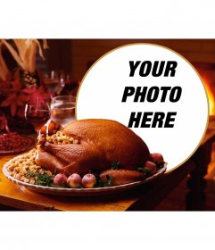 Collage to put your photo next to a banquet 