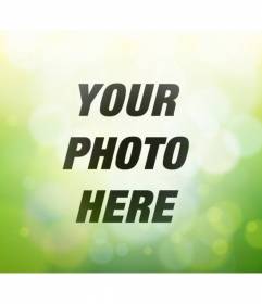 Green Photo Filter with circular bright lights to make online and free