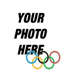 Photomontage to put the rings of the Olympic Games in your photo