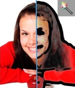 Photo filter comic style for your photos online