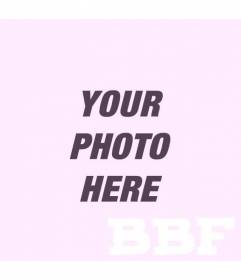 Lilac photo filter to colour your photos with text below that puts BBF: Best Friend Forever