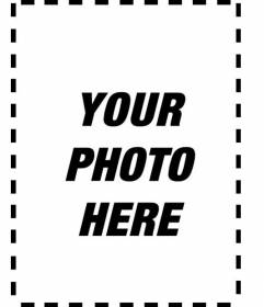 Khung đen trắng để thêm vào ảnh hoặc ảnh chân dung của bạn và cá nhân hóa bằng văn bản trực tuyến