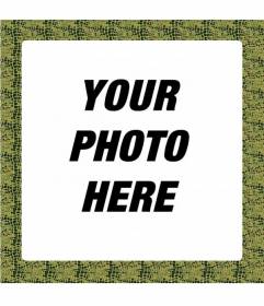 Create photo montages by adding a green frame with crocodile print and decorate with a phrase