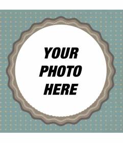 Square picture frame where you can place an image and give it a retro style