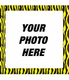 Put a yellow Zebra print in your photos to surround them