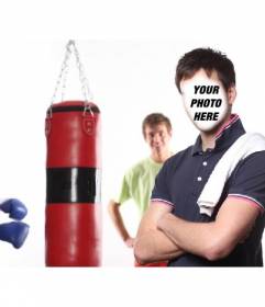 Photomontage to become a boxing trainer