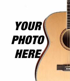 Photomontage to put a Spanish guitar in a photo and add text online