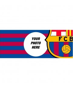 Barça Facebook cover photo to customize with your image 