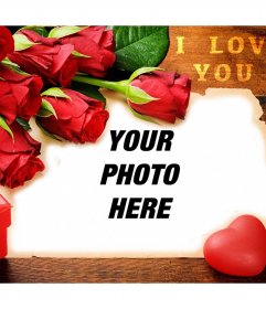 I Love You Photo Frame Editor Online