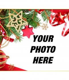 Photo frame to give a Christmas touch to your pictures for free