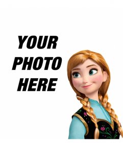 Công chúa Anna trong Frozen cùng ảnh của bạn