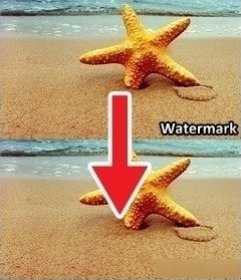 Remove watermark of photos online